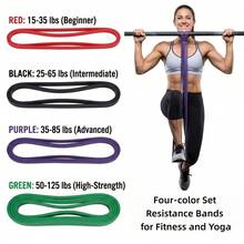1 buah Resistance Band, Exercise Bands Pull Up Assist Bands - Set Tali Latihan - Tali Mobilitas Powerlifting Bands untuk Pria dan Wanita, Latihan Kebugaran, Latihan di Rumah - beraneka warna - View 5
