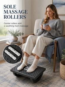 Versatile Ergonomic Under Desk Foot Rest With Massage Points To Comfort Feet Stable Rocking Foot Pedal For The Elderly Foot Stool For Office Chair Ideal For Desk Spaces Suitable For Long-Time Sitting Office Workers Mueble De Sala Muebles - Multicolor - View 4
