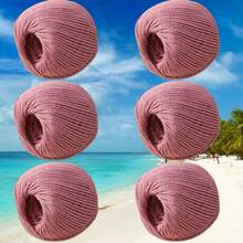 100g Hollow Yarn 2mm Linen Doll Handmade Crochet Knitting DIY Stiff Yarn For Bags And Hats - 6-pack - View 33
