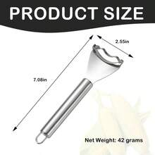 1pc Stainless Steel Corn Stripping Tool Stainless Steel Corn Kernel Remover, Plastic Vegetable Peeler, Kitchen Gadget For Easy Meal Prep, Efficient Corn Cob Stripper, Home Kitchen Tool - Silver - View 3