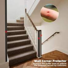 1pc 4cm Flexible Self-Adhesive Decorative Strip, Flexible Self-Adhesive Corner Guard Decor, Multi-Purpose Decorative Strip - Easy Installation, Cuttable, Easy To Clean - Suitable For Doors, Windows, Wall Corners And Picture Frames - A - View 11