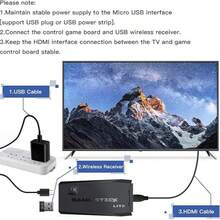Vintage Video Game Console With 2 Wireless Controllers 4K M8 - US A Type Plug(110-127V) - View 5