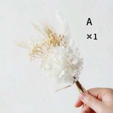 1/2/4/6/12pcs Boho Mini Artificial Flower Bouquet, Men Boutonniere For Groom Groomsmen, Desktop Cake Decor & Bridal Party Gift - Multi-color 1 - View 22