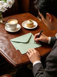 10/20 piezas Sobres con mini tarjetas, autoadhesivos, adecuados para cumpleaños, Navidad, Acción de Gracias, aniversario y fiesta - Invitaciones de fiesta, sobres de tarjetas de regalo de colores autoadhesivos, tarjetas de notas, tarjetas de invitación, tarjetas de felicitación - multicolor - Ver 7