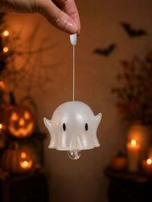 1 buah Hiasan Gantung Jendela Kaca Hantu Lucu, Penangkap Sinar Matahari Hantu, Dekorasi Hantu, Dekorasi Halloween, Hadiah Halloween - Liontin kaca hantu - View 7