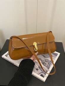 Women's Minimalist Daily Shoulder Bag - Brown - View 10