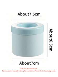 1件圓柱形網格矽膠減壓模具托盤，3D杯狀迷你冰塊模具，40/60格容量，易脫模且有效減壓，冰塊儲存盒，適合居家日常使用 - 彩色 - 查看 16