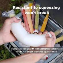 10/50/100pcs Transparent Ice Bags, For Crushed Ice And Ice Cream Storage, DIY Popsicle Bags, Home Kitchen Party Gifts - Multicolor - View 3