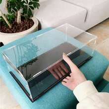 Detachable Acrylic Display Box, Plastic Collectible Display Box, Model Protection Storage Box, Suitable For Display And Collection, Elegant Storage Box, Suitable For Home And Retail - Black - View 2