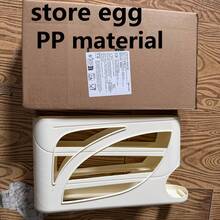 Caja de almacenamiento de huevos para refrigerador de múltiples capas y gran capacidad, bandeja giratoria deslizante para huevos, conservación de frescura - Multicolor - Ver 10
