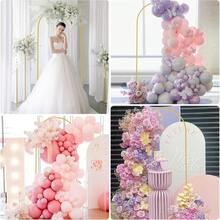Soporte de Arco para Globos Dorado, Disponible en 3 Tamaños (2.2/2/1.8 m) | Mamparas para Decoracion de Fiestas | Estructura para Decoración en Bodas | Cumpleaños y Eventos | Diseño Elegante - Dorado + 180x80cm 1 Pieza - Ver 7