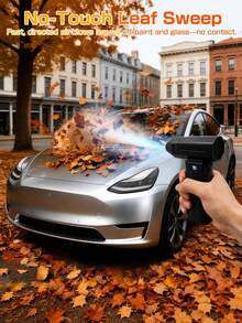 Mini Turbo Blower, High Speed Cordless Air Duster With LED Light, 4 Speed Adjustable Electric Blower, Portable Type-C Rechargeable Cleaner For Car, Computer, Keyboard, Grill, Outdoor & Home Cleaning, Gift For Man Woman - A - View 2