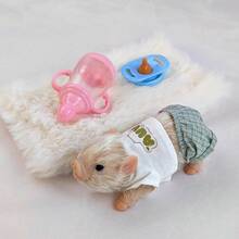 1pc Washable Realistic Reborn Piglet Doll 12cm Soft Silicone Exquisite Piggy Doll Companion Gift - Apricot - View 8