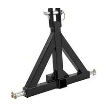 3 Point Trailer Hitch Tractor Drawbar Hitch Adapter 3 Point Trailer Hitch With 2" Receiver - Black - View 4