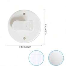 1/2/4pcs Plastic Shower Curtain Clips, Bathroom Windproof & Splash-Proof Curtain Rail, Home Style Weighted Suction Cup Curtain Fixing Clips, Shower Curtain Fabric, Curtain Weight Clips - Multicolor - View 9
