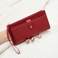 FOREVER MIYIN Card Holder Long Wristlet Wallet For Women, Multiple Colors Portable Mini Purse Bag, Coin Zipper Handheld Handbag Daily Travel Storage - Multicolor - View 18