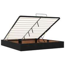 vidaXL Ottoman-Bett ohne Matratze Schwarz 180x200 cm Samt, Bettrahmen, Bettgestell mit Stauraum, Polsterbett, Bettgestell, Bettrahmen mit Stauraum - Schwarz - Übersicht 4