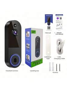 2.4G WiFi 無線視訊門鈴攝影機,5200mAh 可充電智慧安全門鈴,支援 AI 人體偵測、雙向對話與夜視 - 查看 7