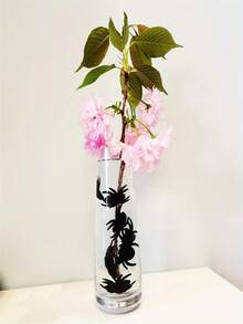 25件迷你壓克力蜘蛛萬聖節桌面花瓶填充裝飾，萬聖節豐收感恩節秋季派對裝飾 - A - 查看 3