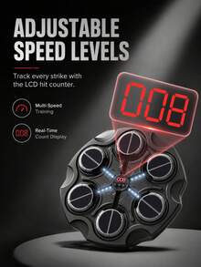 Smart Bluetooth Music Punching Machine, Wall-Mounted Music Punching Target With Rhythmic Lights, Interactive Punching Trainer For Adults And Children, Home Fitness Equipment For Fitness, Stress Relief And Reaction Training - Multicolor - View 4
