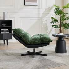 Sillón Relajador Giratorio - Ajuste de 3 Niveles (95°/110°/125°) - Negro - Ver 10