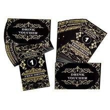 100 Free Drink Tickets Coupons For A Free Drink Wedding Halloween Work Event Party Bar Pack - As Pic - View 1