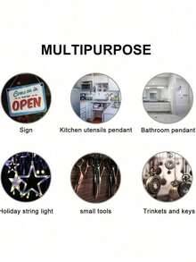 16/8pcs/1pc-Transparent Plastic Suction Cup Hooks, Multi-Functional Traceless Hooks, Strong Load-Bearing, Waterproof, Suitable For Windows, Glass, Shower, Bathroom And Kitchen Walls, Ideal For Daily Use, Holidays, Parties And Carnival Decoration, Christmas Wreath Hooks - Transparent - View 10