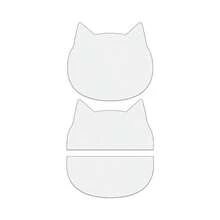 3 PiecesCat Mini Creative Coin Purse Template, DIY Wallet Sewing Template, Durable Transparent PET Template, Handmade Craft Tool, Suitable For Sewing Projects, Perfect Gift For Craft Enthusiasts - Classic - View 9