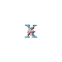1/26pcs Computer Embroidered Floral Multi-Color English Letter A-Z Badge Patch, Clothing Accessory Decorative Patch With Back Adhesive Embroidery Fabric - Multicolor - View 15
