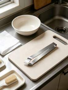 不鏽鋼剝蒜器、家用指甲剪、豬毛去除器、剝蒜器，必備工具（1/2件） - 銀色 - 查看 9