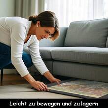 NEW Jigsaw Puzzle Board 1000 Pieces, 32"X22" Storage With 6 Sorting Trays And Cover UK - C - View 5