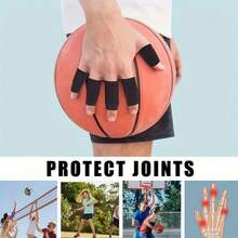 Finger Compression Sleeves/Highly Elastic And Breathable/Soft And Comfortable/Suitable For Basketball, Volleyball, Table Tennis Fitness/Can Be Used For Work Finger Cots/A Must For Outdoor Sports - Multicolor - View 11
