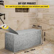 Wall Mounted Shower Seats - 120 X 40 X 50 cm - View 4