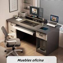 Home Office Desks - Grey - View 3
