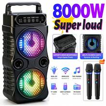 Portable Speaker, Outdoor Wireless Speaker, Button Controls, Subwoofer, 1200mAh Battery Capacity, Maximum Power 14W/Minimum Power 3W, RGB Light Strip With Colorful Lighting Effects, Dual Speakers, Suitable For Home Use, Outdoor Activities, - Classic Black/Enhanced Pro - View 13