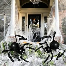 5 Sets DIY Balloon Decoration Spider-Shaped Realistic Balloon Material Packaging Wall Decor, Halloween Party Decoration Supplies - Balloon Set - View 5