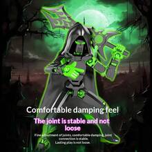 1pc DIY Grim Reaper Jointed Figure, Self-Assembly, Cape Cloak, Multi-Joint Movable Action Figure, Ornament, Figurine Model, Gift, Present, Holiday Gift, Perfect Gift - Multicolor - View 4