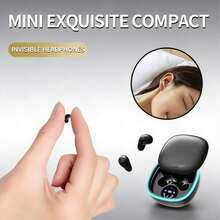 2026 Mini Invisible Wireless Bluetooth Earbuds, Deep Bass Stereo Headphones, Suitable For Sleep, Sports And Learning, Ideal Gift For Students And Fitness Enthusiasts, 180mAh Battery, Ultra-Long Playtime, Compatible With IOS And Android Smartphones - View 7