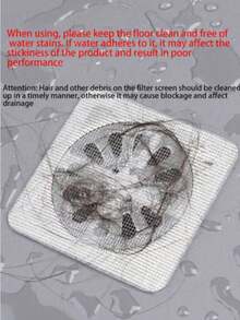 1/30/50/100pcs Bathroom/Bathtub Hair Catcher Filter - Easy To Use, Drain Filter Stickers, Suitable For Shower, Sink And Laundry Room, Easy To Apply, Prevent Hair Clogging Drain Filter, Disposable Drain Filter, Drain Cover, Kitchen Sink Filter - A - View 8