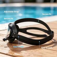 Adult Swimming Goggles With Earplugs, Anti-Fog Wide View Transparent Lenses, Soft Silicone Waterproof Swim Goggles, Quick-Adjust Headband, Suitable For Pool, Open Water And Beach Swimming - Multicolor - View 2