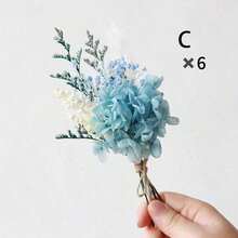 1/2/4/6/12pcs Boho Mini Artificial Flower Bouquet, Men Boutonniere For Groom Groomsmen, Desktop Cake Decor & Bridal Party Gift - Multi-color 1 - View 20