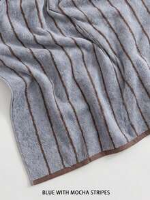 Veyra Day 1pc Cotton Striped Towel For Bathroom, Aesthetic Soft Absorbent Face & Hand Towels, Boho Vintage Towel - Multicolor - View 5