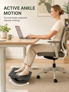 Versatile Ergonomic Under Desk Foot Rest With Massage Points To Comfort Feet Stable Rocking Foot Pedal For The Elderly Foot Stool For Office Chair Ideal For Desk Spaces Suitable For Long-Time Sitting Office Workers Mueble De Sala Muebles - Multicolor - View 3