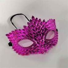 Halloween Party Eye Mask, Vintage Hot-Rhinestone Evening Mask, Sexy Half-Face Masquerade Party Mask - A - View 9