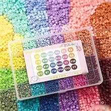 12000顆/盒 2.6mm 高品質 Perler 熔珠 多彩多巴胺配色（24色）小孔熔珠珠子套組，適合手工藝與裝飾，高品質像素拼圖珠，手工禮品首選 - 彩色 - 查看 3