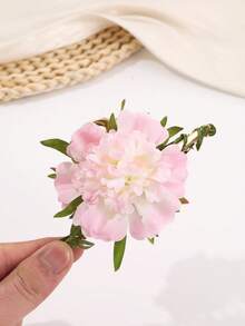 1pc Fashion Bohemian Vine Artificial Flower Hair Claw Clip, Women's Hair Accessory For Daily Wear, Gift For Friends - Multicolor - View 3
