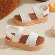 Vicvait Girls' Fashion Sunny Sandals Suitable For Daily Wear - Beige - View 3