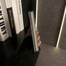 Luxury Electroplated Roses Transparent Phone Case Compatible With Samsung Galaxy Z Fold8 Z Fold 8 Shockproof Back Hard Cover - Gold - View 6