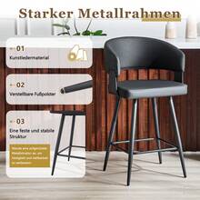 Modern Dining Chair – Mid-Century Style - 黑色 - 查看 6