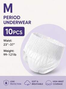 5/10/30pcs,Period Panties,Lightweight And Breathable,Quick Absorption,Super Absorbent,3D Stereoscopic Protection,Leak-Proof And Breathable,Odor Elimination,Random Pattern,Suitable For Summer Travel,Menstruation,Postpartum,Travel. - Menstrual Pants - View 16